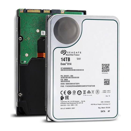 Seagate Exos X14 Product Manual