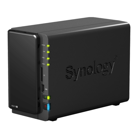 Synology DiskStation DS213+ Quick Installation Manual