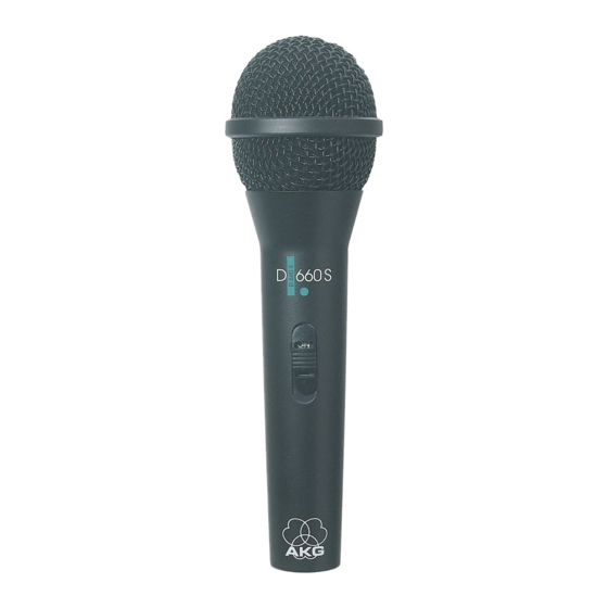 AKG D660S Specifications