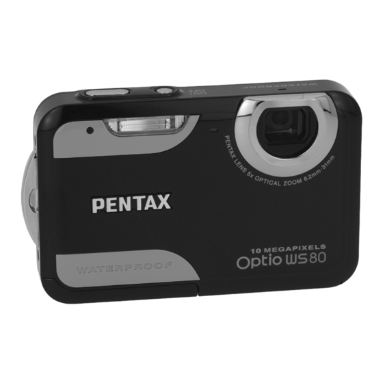 Pentax Optio WS80 Black and Orange Manuals | ManualsLib