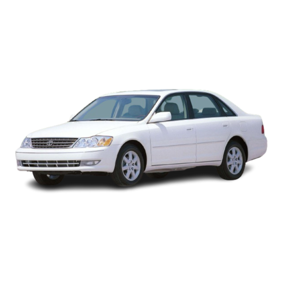Toyota Avalon 2000 Operating Manual