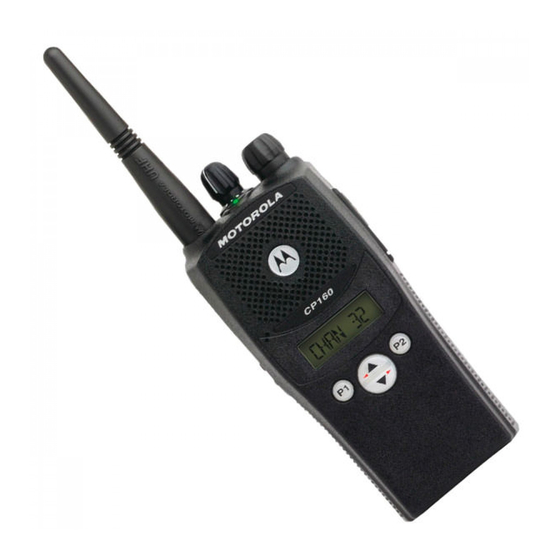 Motorola CP160 User Manual