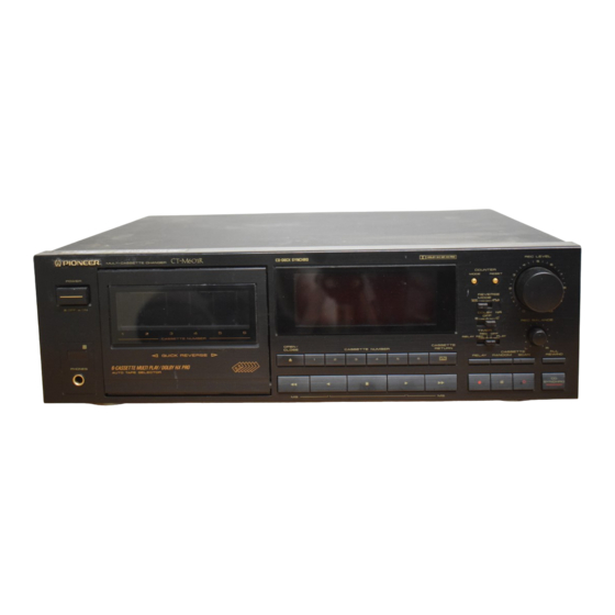 Pioneer CT-M601R Multi-Cassette Changer Manuals