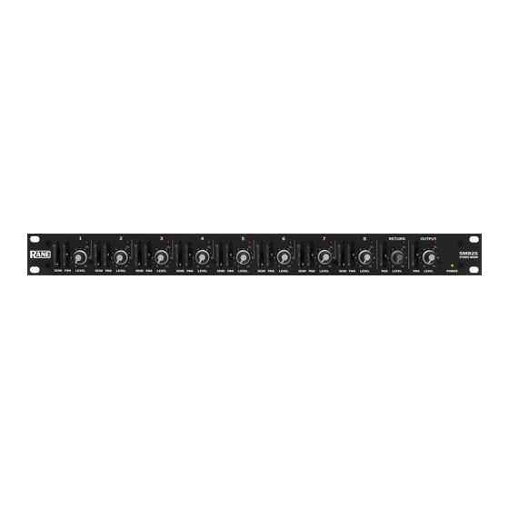 Rane sm82s User Manual