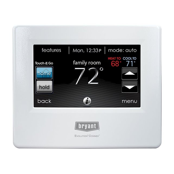Bryant Evolution Connex SYSTXBBECW01 Installation & Quick Start Manual