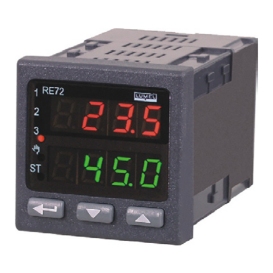 Lumel RE72 Series User Manual & Quick Start