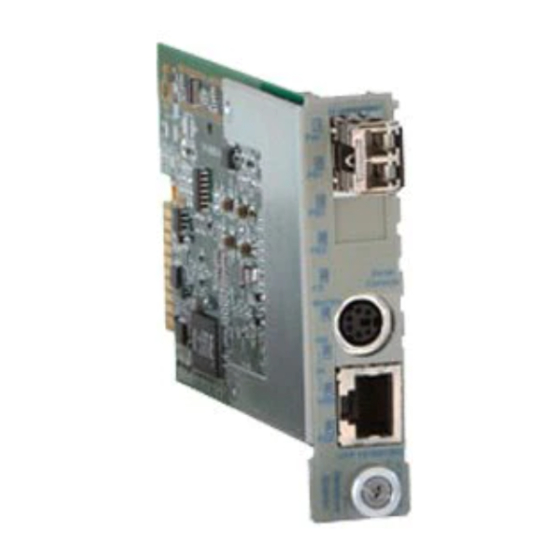 Omnitron Systems Technology iConverter GX/TM2 Quick Start Manual