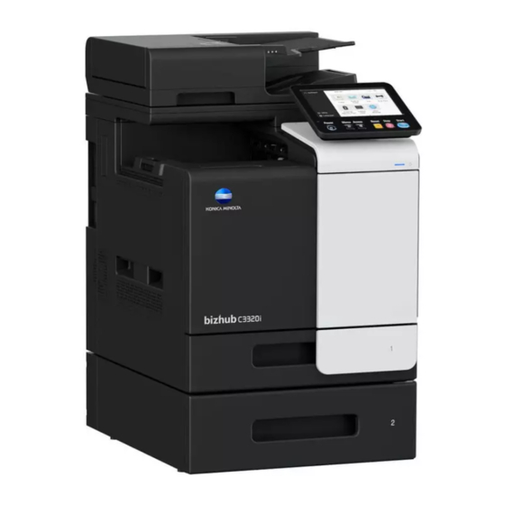 Konica Minolta bizhub C3320i Shortcut Manual