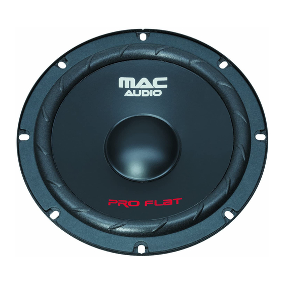 MAC Audio PRO FLAT 2.20 Owner's Manual
