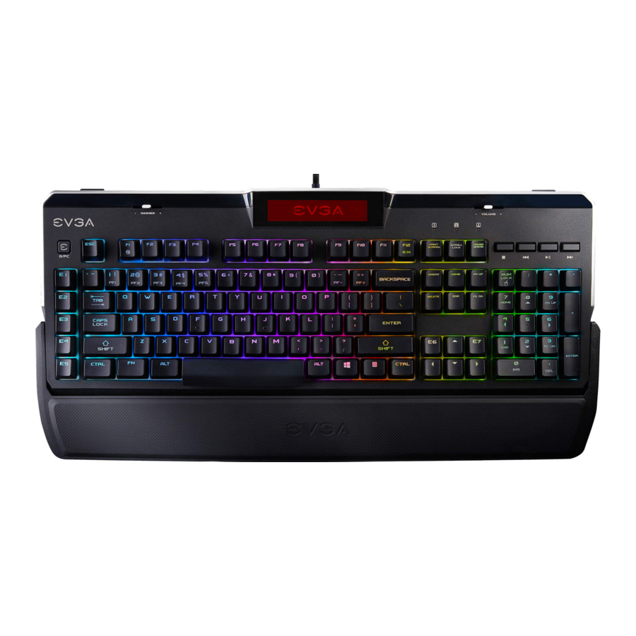 EVGA Z10 RGB - Keyboard Manual