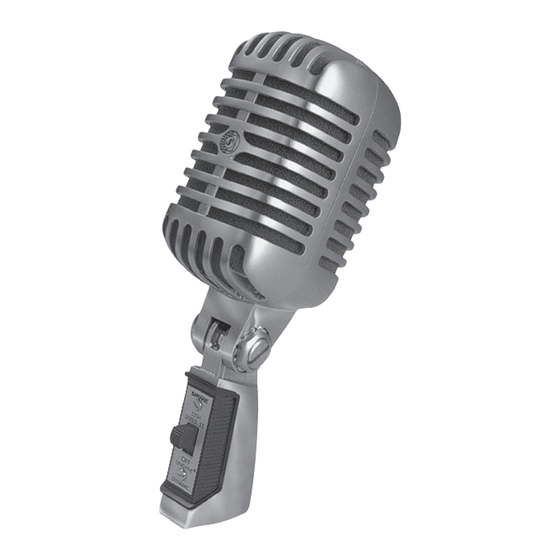 Shure Unidyne 55SH Quick Manual