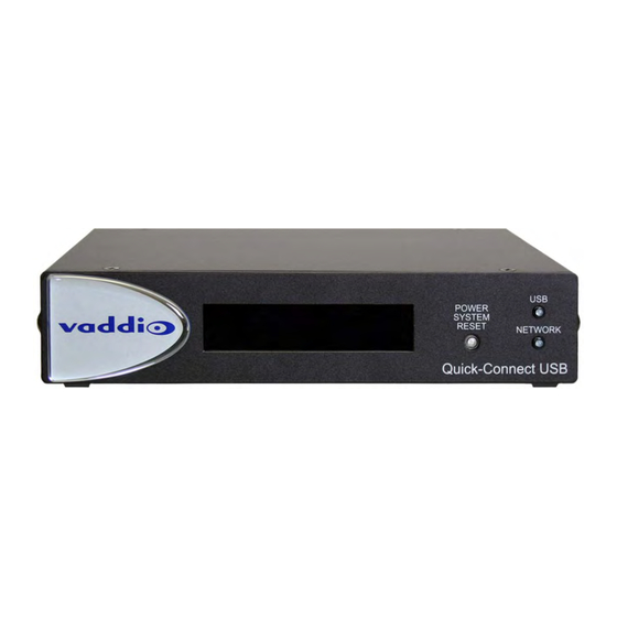 VADDIO 999-1105-038 Installation And User Manual