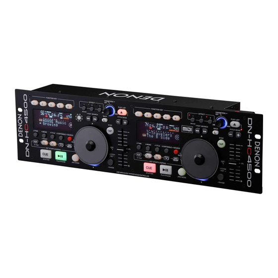 Denon DN-HC4500 Professional Manuals