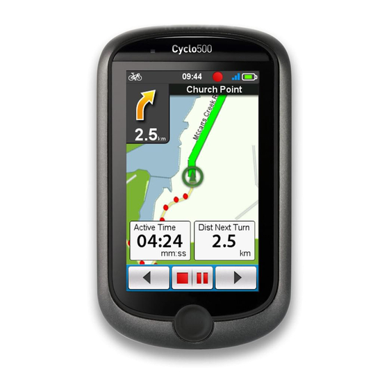Magellan CYCLO 500 Quick Start Manual