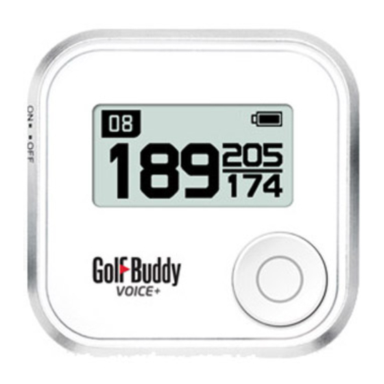Golf Buddy Voice+ Quick Start Manual