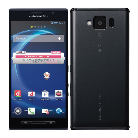 Docomo eluga x p-02e Instruction Manual