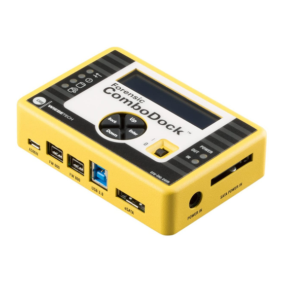 CRU WiebeTech Forensic ComboDock Quick Start Manual