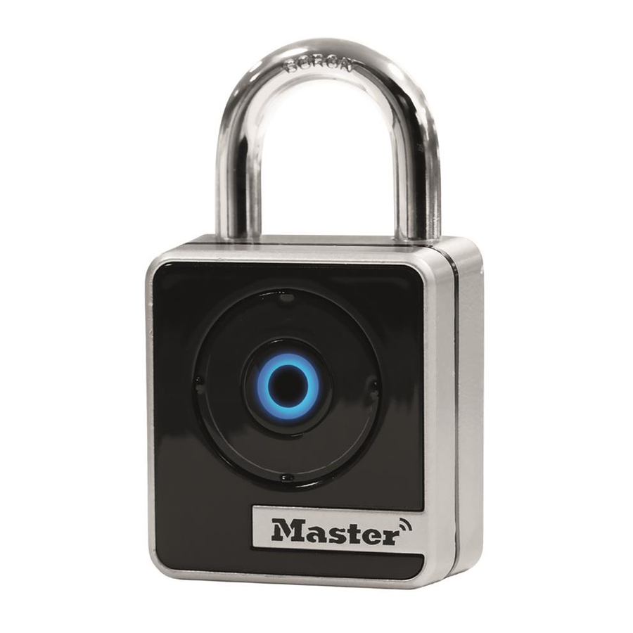 MasterLock 4400EURENT, 4401EURLHENT - Bluetooth Padlock Manual