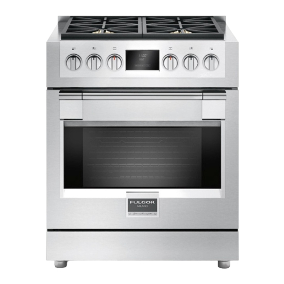 Fulgor Milano SOFIA 600 Series Installation Instructions Manual