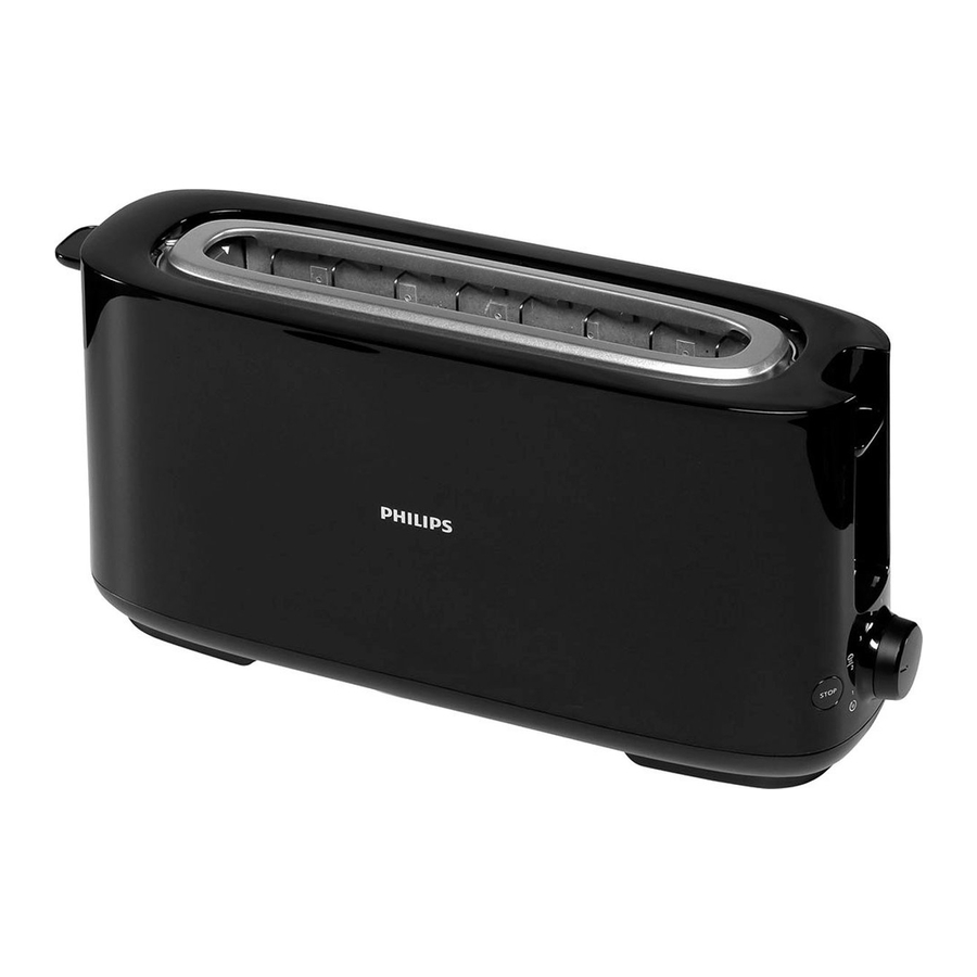 Philips HD2590, HD2591 - Toasters Manual