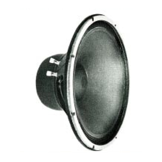 Altec Lansing 416 LF SPEAKER Manual