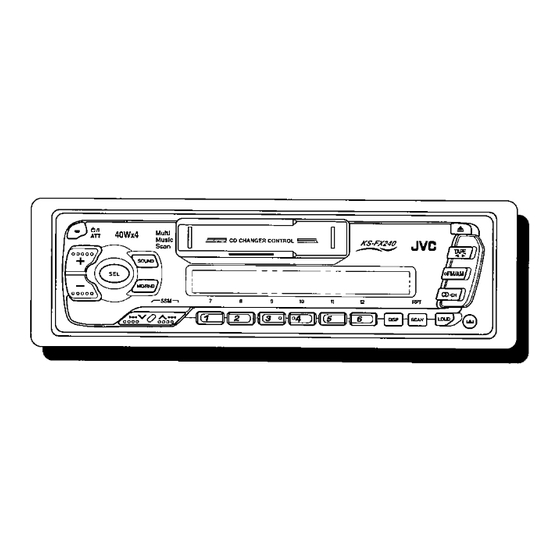 JVC KS-FX240 Instructions For Use Manual