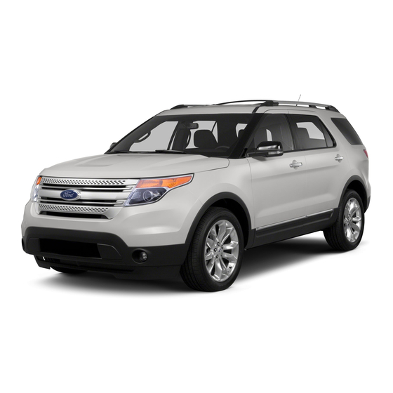 Ford 2013 EXPLORER Quick Reference Manual