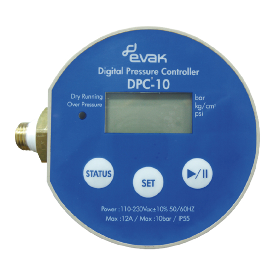 Evak DPC-10 Installation And Operation Manual