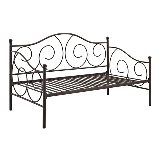 Dorel Home Products Victoria Metal Daybed 5544196 Instruction Booklet
