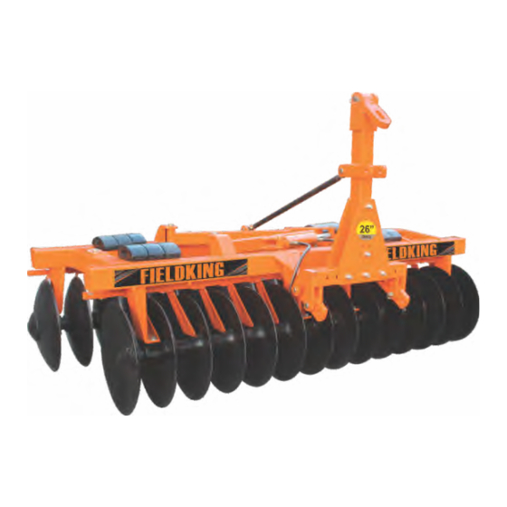 FIELDKING 8x8 Operator's Manual