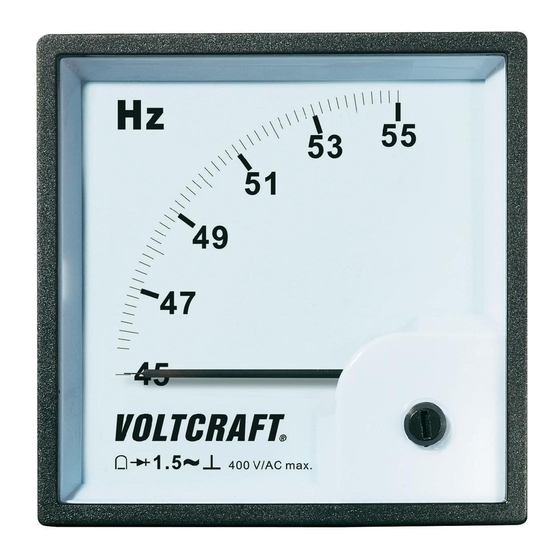 VOLTCRAFT AM-96X96 Operating Instructions