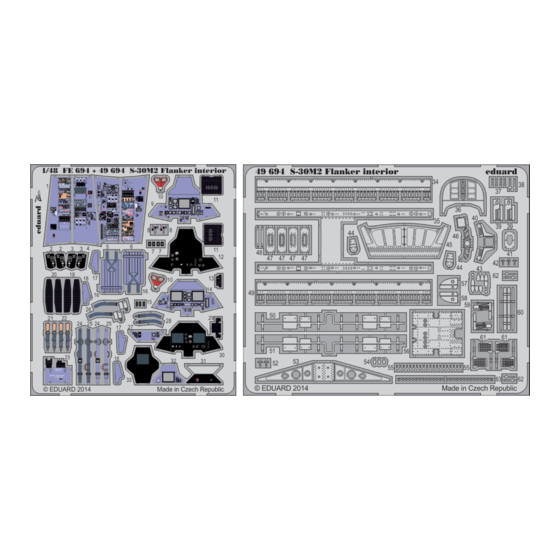 Eduard S-30M2 Flanker interior S.A. Manual