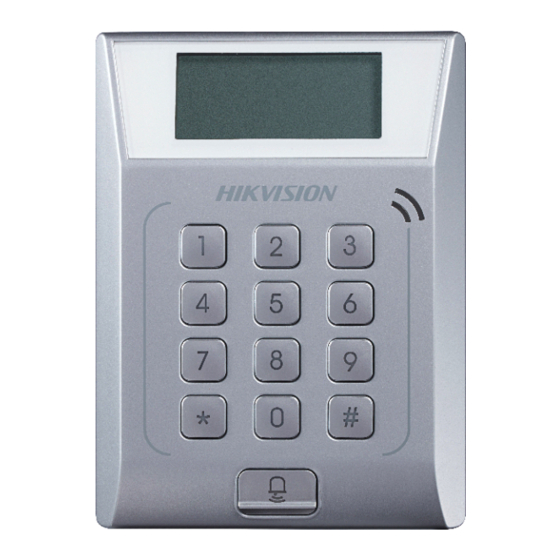 HIKVISION DS-K1T802E Quick Start Manual