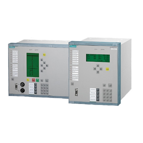 Siemens SIPROTEC 7ST6 Manuals