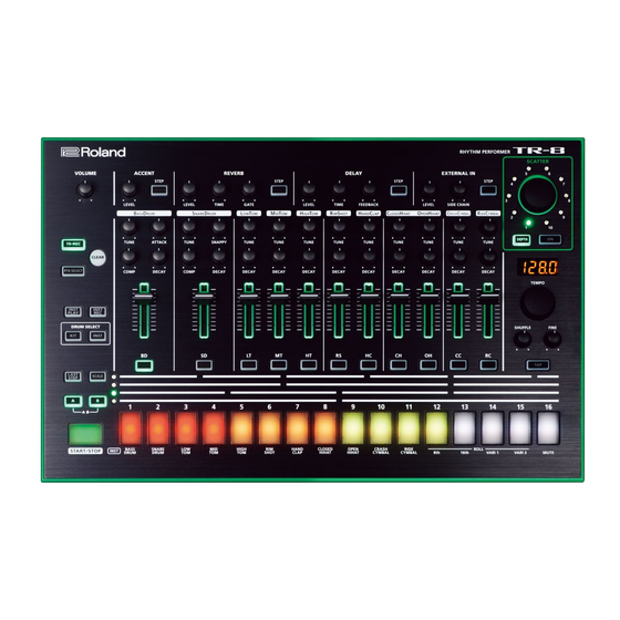 Roland TR-8 Quick Start Manual