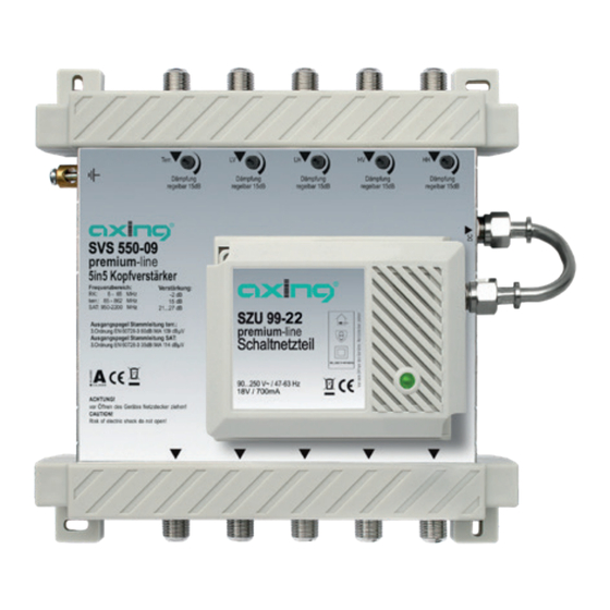 axing premium-line Series Operation Instructions