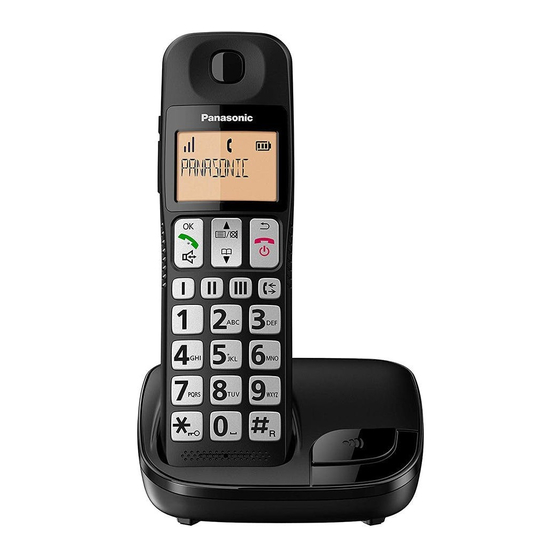 Panasonic KX-TGE110E Operating Instructions Manual