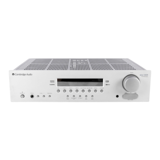 Cambridge Audio Azur 340R Setup