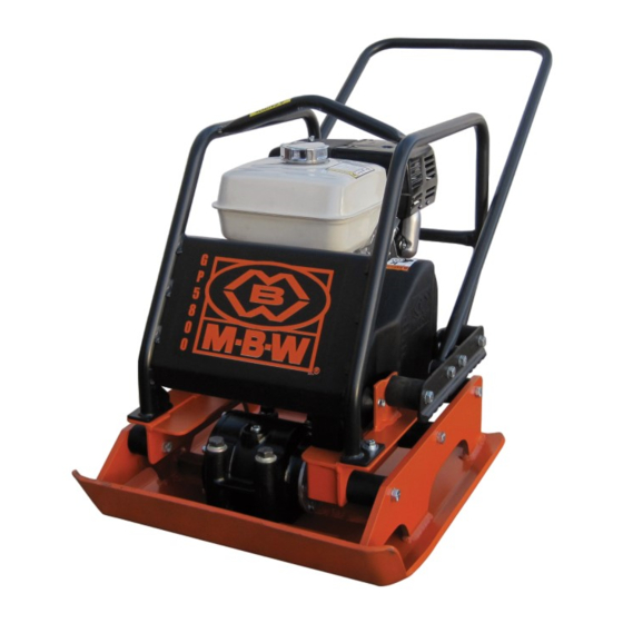 MBW GP5800H Operator's Safety And Service Manual