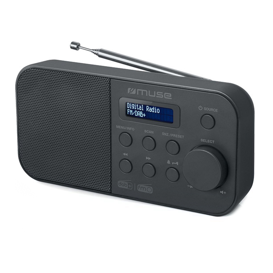 Muse M-109 DB, M-109 DBW - DAB+/FM Portable Radio Manual