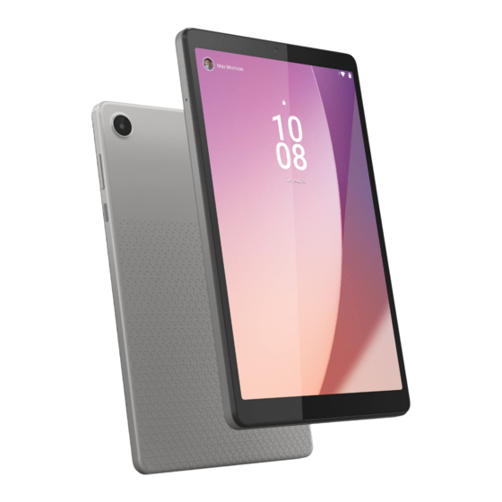 Lenovo Tab M8 4th Gen Manuals