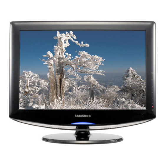 Samsung LN-T1953H - 19" LCD TV Owner's Instructions Manual