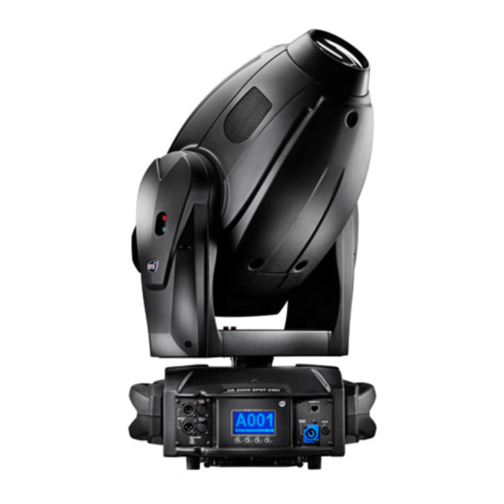 DTS XR2000 SPOT CMY User Manual