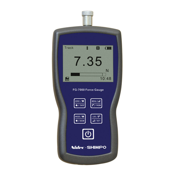 Shimpo FG-7000 Operation Manual