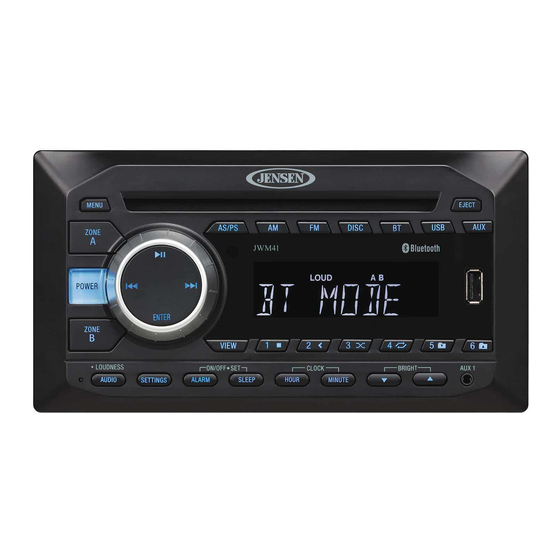 ASA Electronics Jensen JWM41 Installation And Owner's Manual