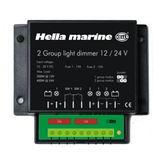 Hella marine 5XA 998 572-001 Installation & Operating Instructions