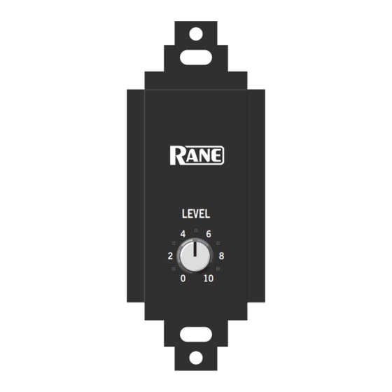 Rane VR2 Data Sheet / Manual