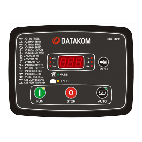 Datakom DKG-325 User Manual
