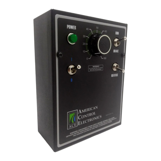 American Control Electronics LGC430 Quick Start Manual