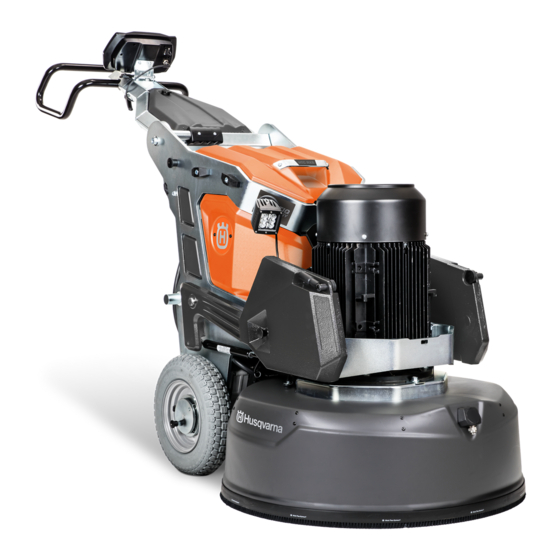 User Manuals: Husqvarna HTC T8 Floor Grinder
